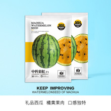 中科茂华瓜果种子中科彩虹礼品西瓜种子花皮橘肉超甜100粒/袋