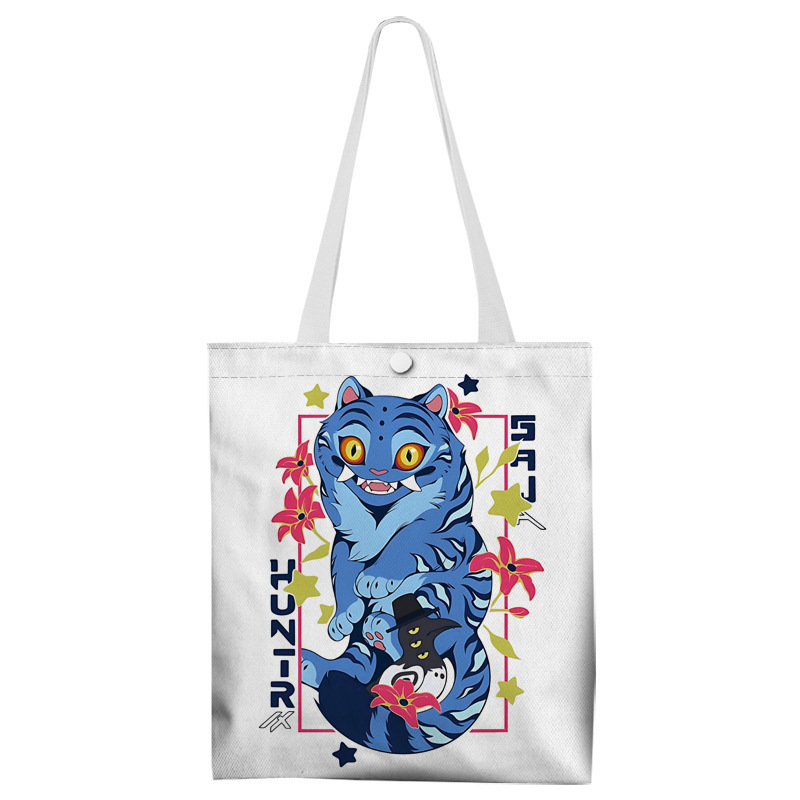 KPOP猎魔女团动漫卡通影视周边帆布包袋购物袋单肩包跨境外贸定制|undefined