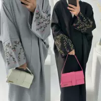 Loriya2024 AliExpress Дубай Ближний Восток Турция Дубай Цветочная вышивка элегантный кардиган халат LR790