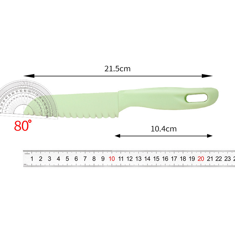 Niños cuchillo de frutas no fácil de lastimar la mano jardín de infantes cuchillo de plástico de corte de verduras cuchillo de tablero de verduras set no