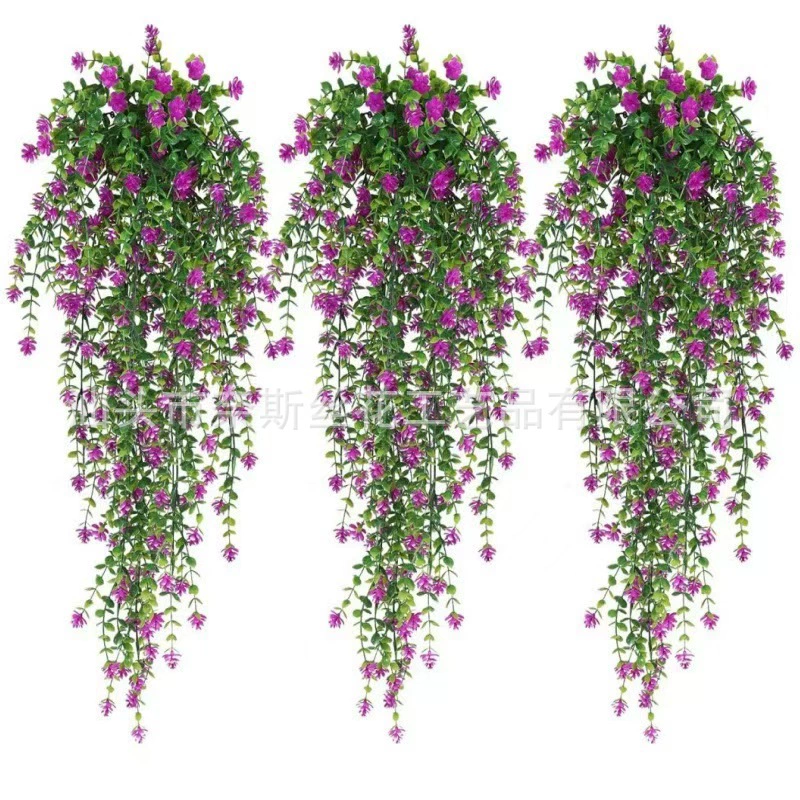 Трансграничная имитация зеленого растения, настенная подвеска, имитация эвкалипта, камелии, лозы, листьев эвкалипта, ротанга, паука, подвесное цветочное украшение