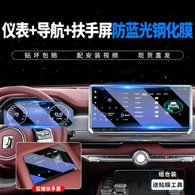 Tank 700Hi4-T Navigation Screen: Car interior film - tank-700-24-models-navigation-instrument-armrest-screen-8k-anti-blue-light-tempered-film
