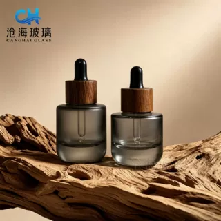 定制厚底精华液瓶20ml精油瓶30ml精华分装瓶护肤滴管瓶圆底精油瓶