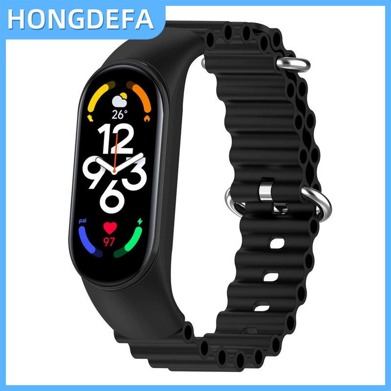 Xiaomi, compatible smart watch, watch strap, universal marine silicone changeable bracelet, 5/4/