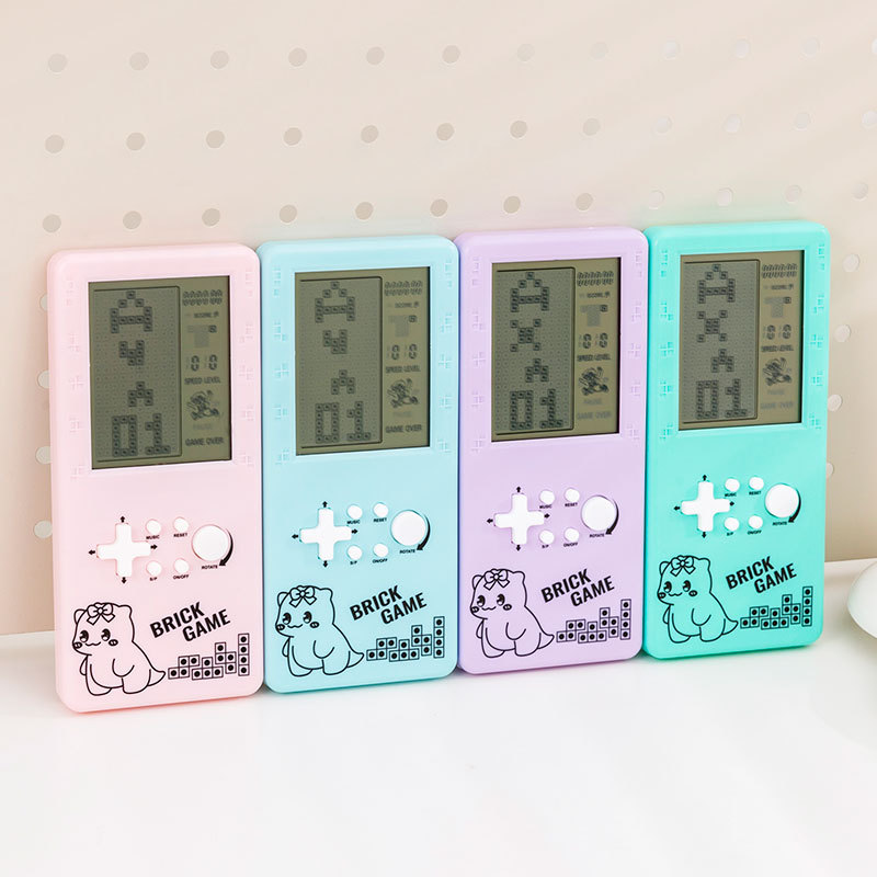 Cross-Border Foreign Trade 4.1inch Large-Screen Electronic Tetris Game Console Handheld Classic Educational Children's Toy