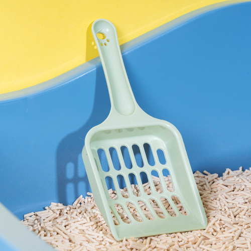 Wholesale New Small Cat Litter Shovel Cleaning Dog Food Scoop Mesh Crystal Pet Cat Litter Shovel