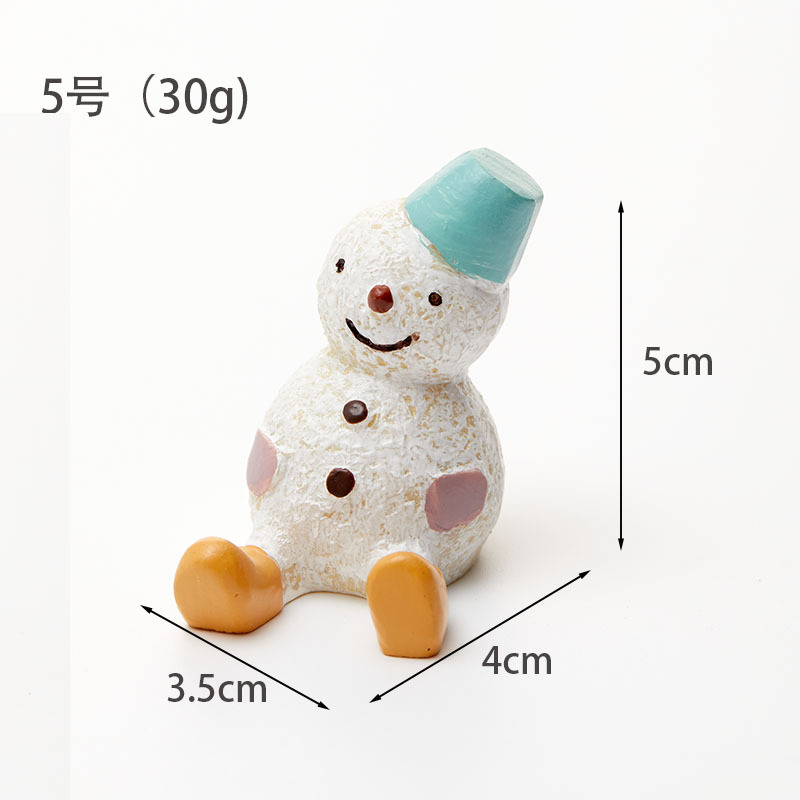 Resina de madera Papá Noel muñeco de nieve árbol de Navidad decoración de escritorio de Navidad decoración de micro paisaje