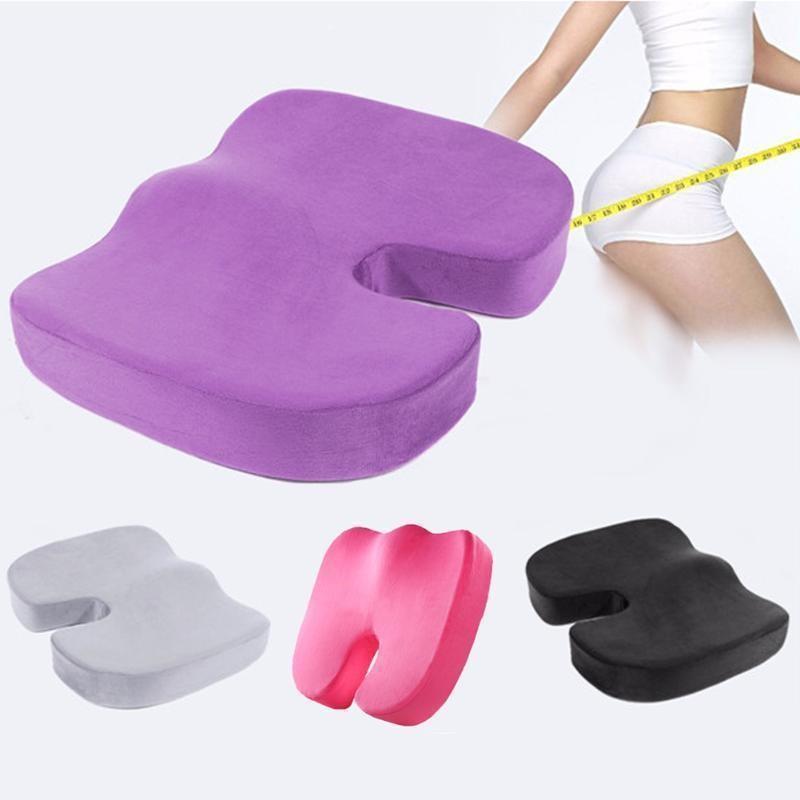 Travel Coccyx Seat Cushion Memory Foam U-Shaped Pillow For C|ms