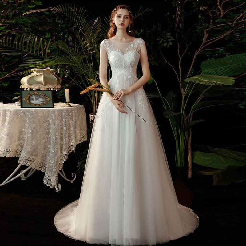 El Comercio Exterior de Europa y América Amazon AliExpress deseo moda nueva luz simple vestido novia Mori image 4