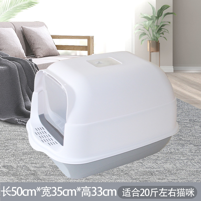 Gris y blanco de gran tamaño (50*35*33)