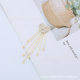 New alloy full Diamond Geometric long earrings tassel DIY earrings accessories material package diamond earrings pendant