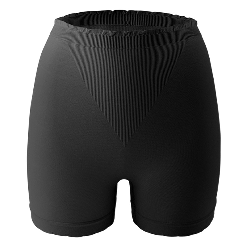 Anti-exposición oído de madera de las mujeres de color sólido boxeadores estiramiento cintura alta algodón inferior entrepierna leggings pantalones de seguridad en stock