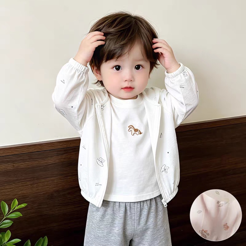 New Children's Jacket for Boys and Girls, Sun Protection Clothing for Babies, 2026 New Summer Thin Breathable Air-Conditioning Shirt Top