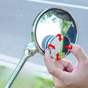 Car rearview mirror modification wide-angle high-definition blind spot mirror for scooters and electric vehicles, suction cup-style small round mirror, durable