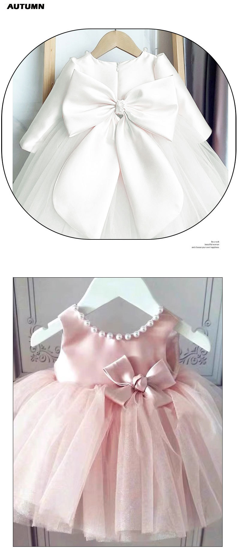 Vestido de tul rosa para bebé niña primer cumpleaños princesa_voghion.com