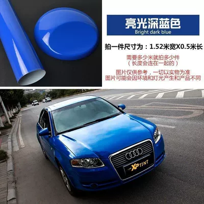 Automotive Film — Motorcycle Full Car Film Sticker - 03m-wide-by-05m-long-high-gloss-dark-blue