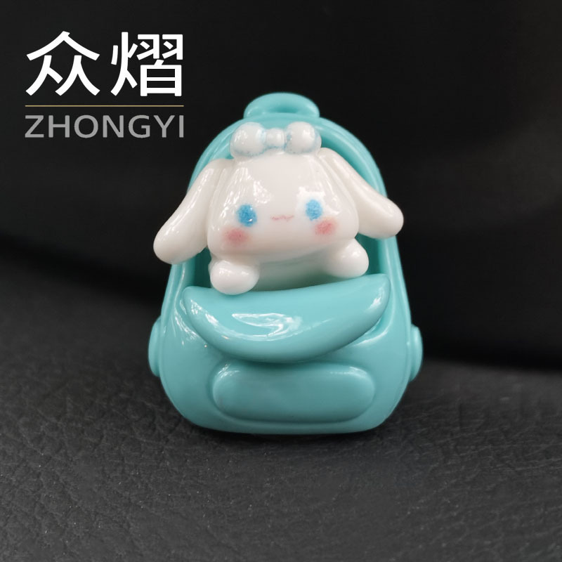 微景观创意三丽鸥书包装饰品卡通公仔配件迷你桌面树脂小摆件可爱|undefined