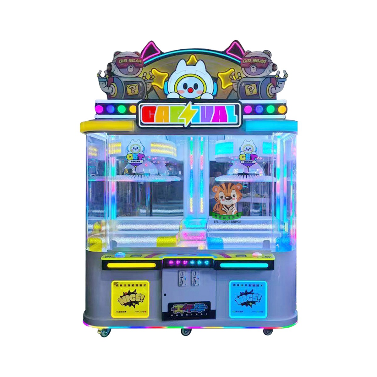 El nuevo fabricante de la fuente de la máquina de clip utiliza monedas para mayoristas, pegatinas para niños, clips para bocadillos, máquina de regalo, máquina de garras