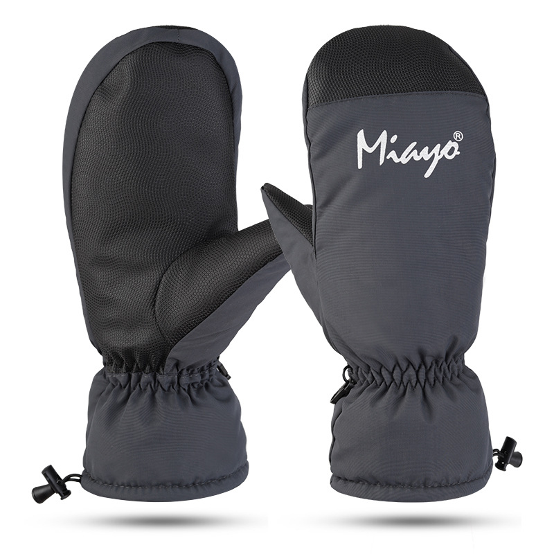 Guantes de invierno para hombres y mujeres de invierno de snowboard cálido resistente al desgaste de equitación antideslizante a prueba de viento frío impermeable y dedo guantes tapados