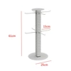 Adjustable Rotatable: Round White (8 Hooks)
