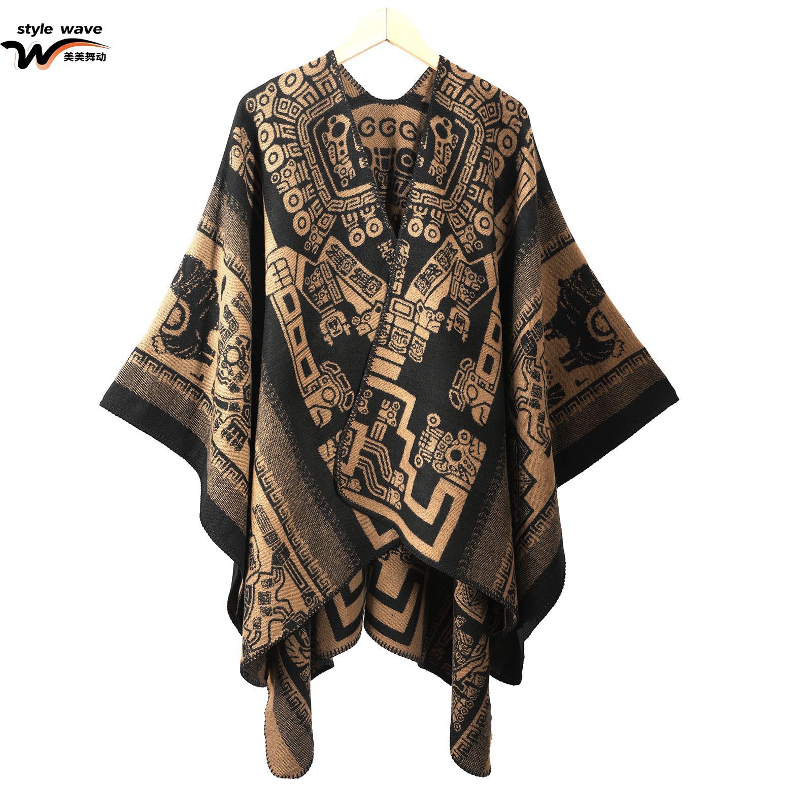 Inventario simple de alto nivel gran sensación chal chal pastizales de estilo nacional de Yunnan mantas con capa de bufandas de cachemir imitación