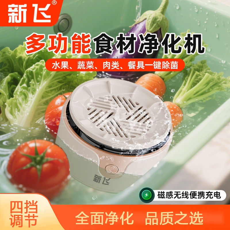 新飞果蔬清洗机家用水果清洗机洗菜机食材净化器除菌除农残洗菜机|undefined