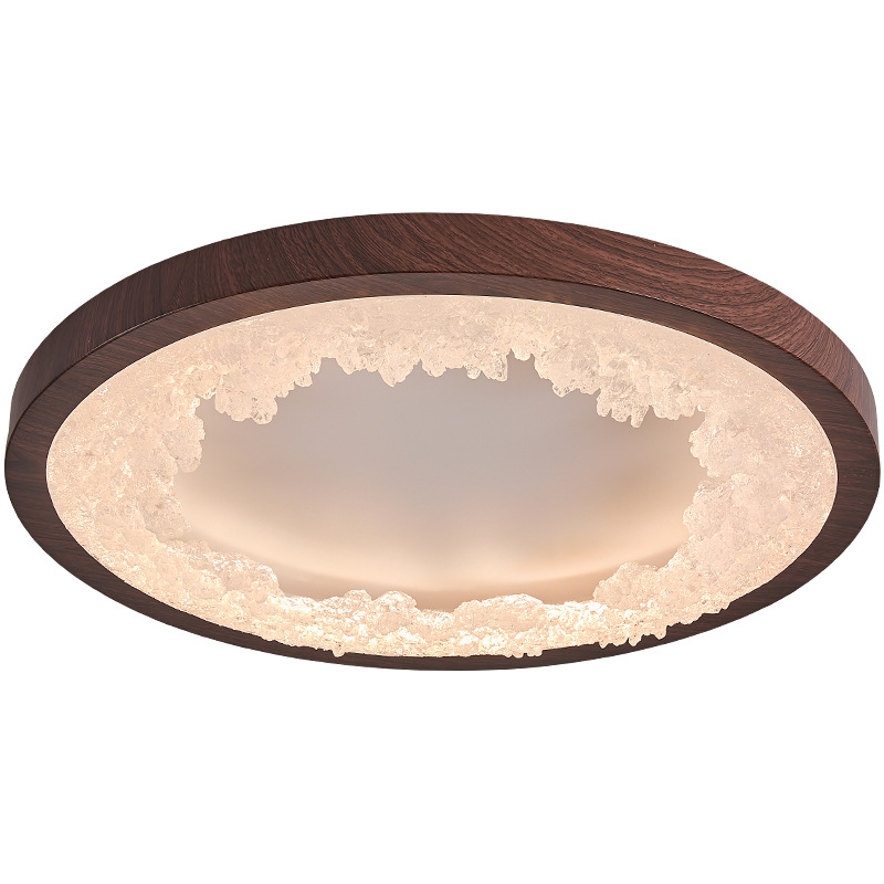 Italiano minimalista dormitorio lujoso lujoso sencillo resina de cristal de platino lámpara de protección de ojos dormitorio principal 255L