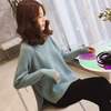 2021 Autumn new pattern sweater Korean Edition student Easy Exorcism Lazy Socket Sweater