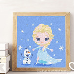 数字油画diy手工儿童油彩画填色画画卡通小尺寸迷你填充水彩简单