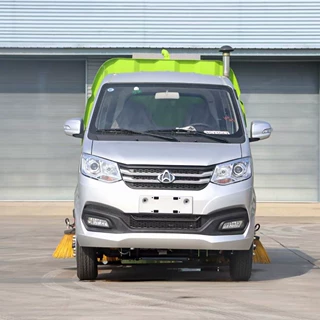 物业公园道路清扫作业国六长安蓝牌扫路车 程力蓝牌扫路车 洗扫车