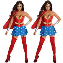 超人裝 女戰士角色扮演服 神奇女俠 卡通cosplay服 女英雄 游戲服