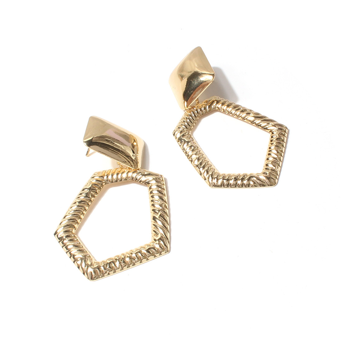 Ins Style Retro Luxurious Geometric Alloy Plating No Inlaid Women's Earrings display picture 4
