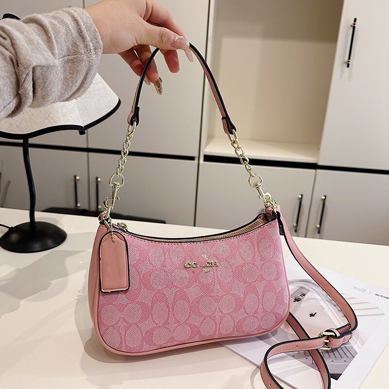 Koujia 新しいレディースバッグ teri25 脇の下バッグクラシック老眼ファッションショルダークロスボディポータブル麻雀バッグ三日月バッグ|undefined