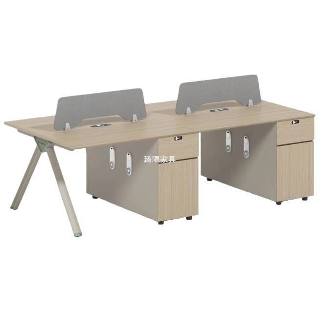 Mesa de personal de escritorio de personal de escritorio de computadora simple combinación de sillas de escritorio de pantalla de partición financiera