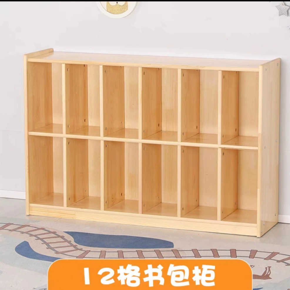 Книжный шкаф для детского сада из цельного дерева детская игрушка с картинками книжная полка деревянное хранение студенческий плащ производители шкафов оптом