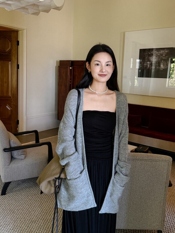 DIGM | 2025秋季极简慵懒风马海毛羊毛针织衫开衫毛衣女A3M008|undefined