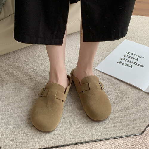 Internet celebrity non-slip super hot matching skirt Baotou slippers for women summer 2024 new beach small fragrance Birkenstock slippers