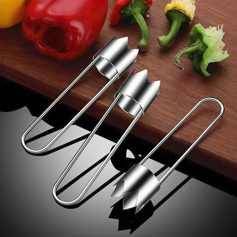 Descorazonador de Frutas y Verduras de Acero Inoxidable para Cocina image 2