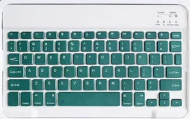 Bluetooth Keyboard & Mouse Set (Apple-compatible), Slim Wireless 7/10" Tablet Holder, Rechargeable Mouse