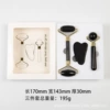 Black jade thorn head+big ball beauty+calf horn+transparent box