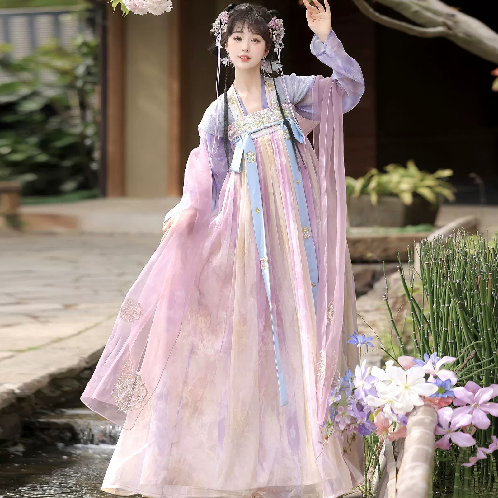 Танская реставрация 2025 новая летняя китайская одежда