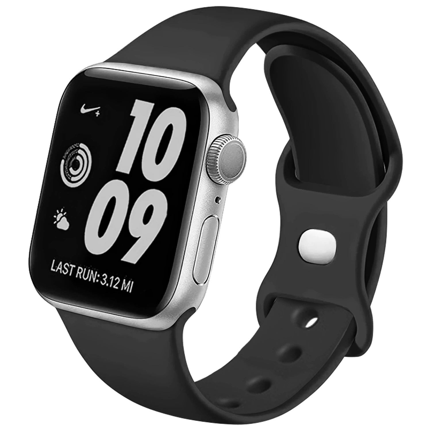 Совместимый кожаный ремешок для Apple iWatch силиконовый ремешок monochrome Applewatch ремешок восьмизначный замок