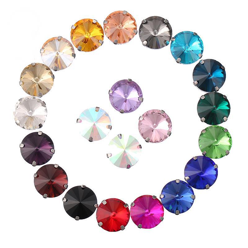 Satellite round claw drill can be perforated hand-sewn rhinestone…