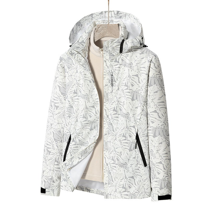 Men's Clothing detachable jacket, women's breathable outdoor warm windproof and waterproof mountaineering clothing_voghion.com