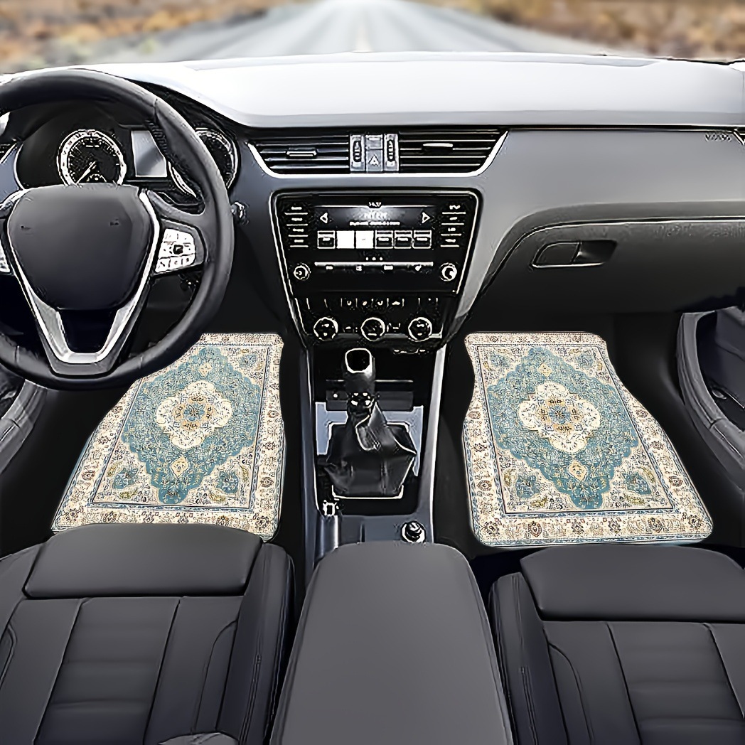 Cross-Border Amazon Best-Selling Crystal Velvet Car Floor Mats, Cute Cartoon, Stain-Resistant and Wear-Resistant Four-Piece Set of Car Floor Mats
