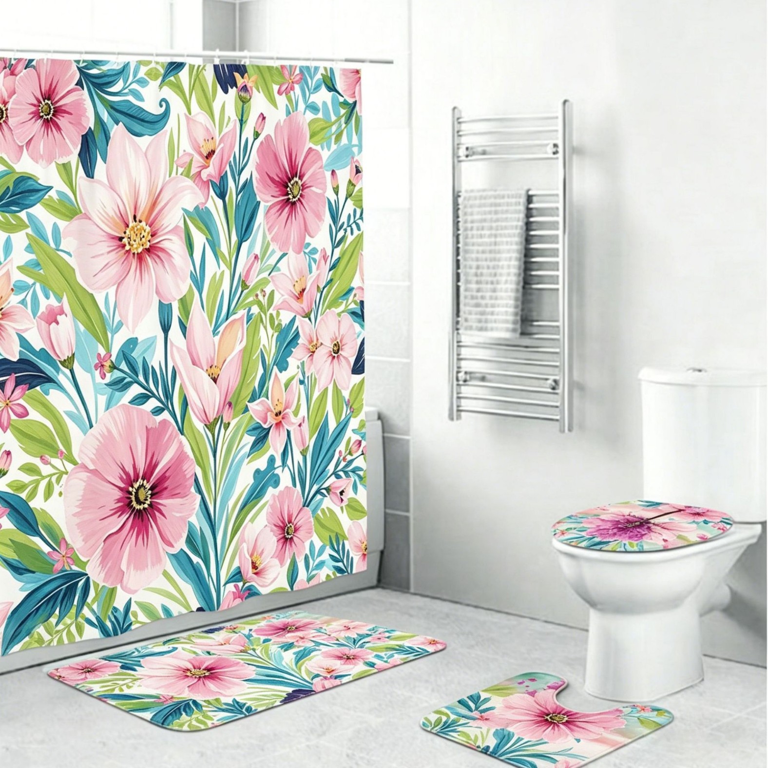 Cortinas de baño impermeables y a prueba de moho, cortinas de cocina sin perforación, cortinas de aislamiento, dormitorios dedicados a la exportación y personalización transfronteriza