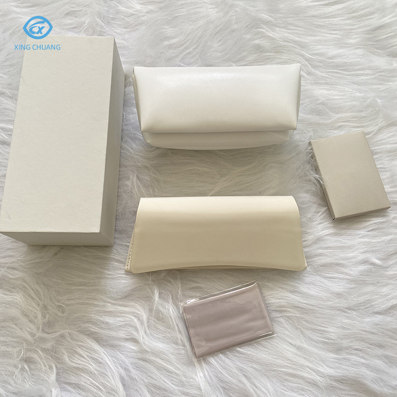 G anti-pressure storage m gift suit fashion leather sun men's business high-end leather sunglasses PU leather anti-pressure glasses box