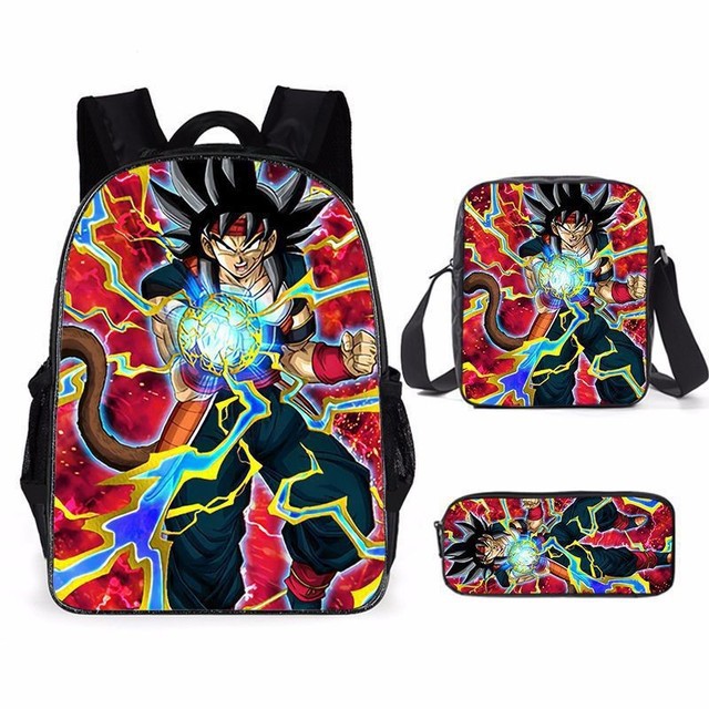 Mochila Dragon Ball de animación transfronteriza, mochila para estudiantes de Dragonball, mochila de poliéster Wukong, bolso de hombro