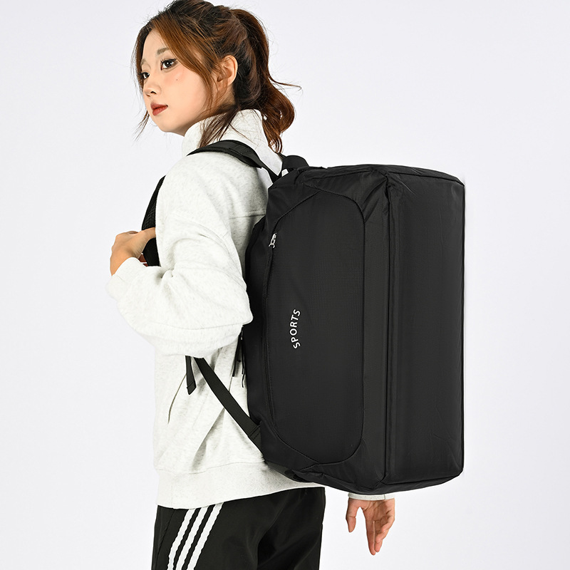 Bolsa de viaje multifuncional al aire libre separación seca y húmeda ocio doble bolsa de equipaje práctico resistente al desgaste bolsa deportiva de fitness