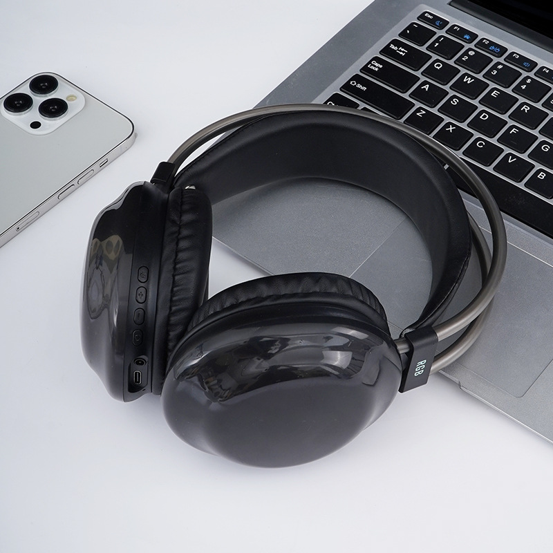 [Nuevo] Y680 auriculares Bluetooth transfronterizos RGB fluorescente luces de color auriculares auriculares de juegos de deportes